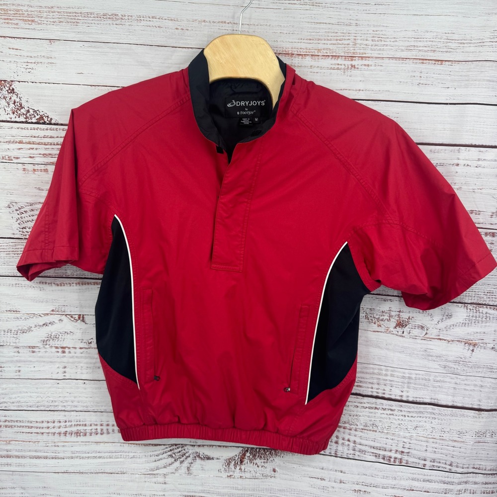FootJoy DryJoys  Golf Short‎ Sleeve Pullover Windbreaker Jacket Mens Medium
